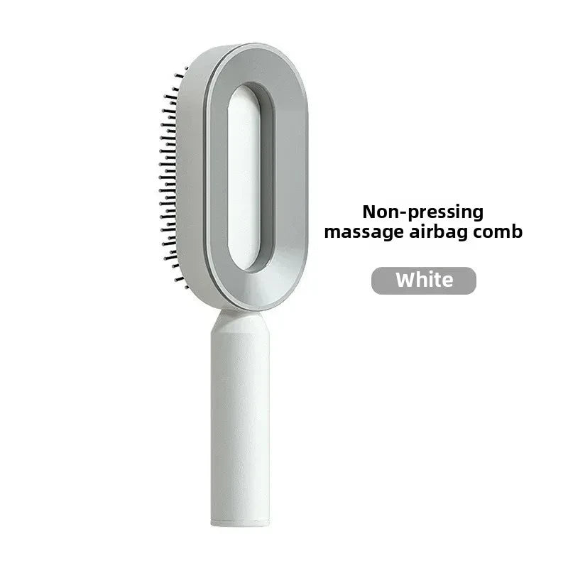 Escova de Cabelo com Botão de Limpeza