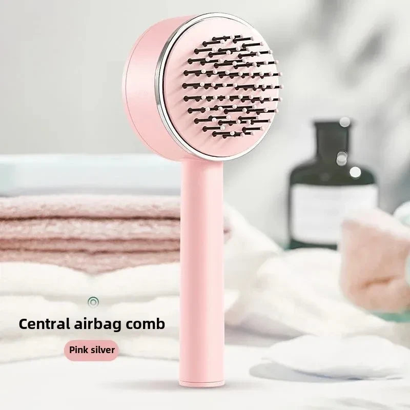 Escova de Cabelo com Botão de Limpeza