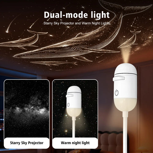 Projetor Luz Ambiente Estrelada