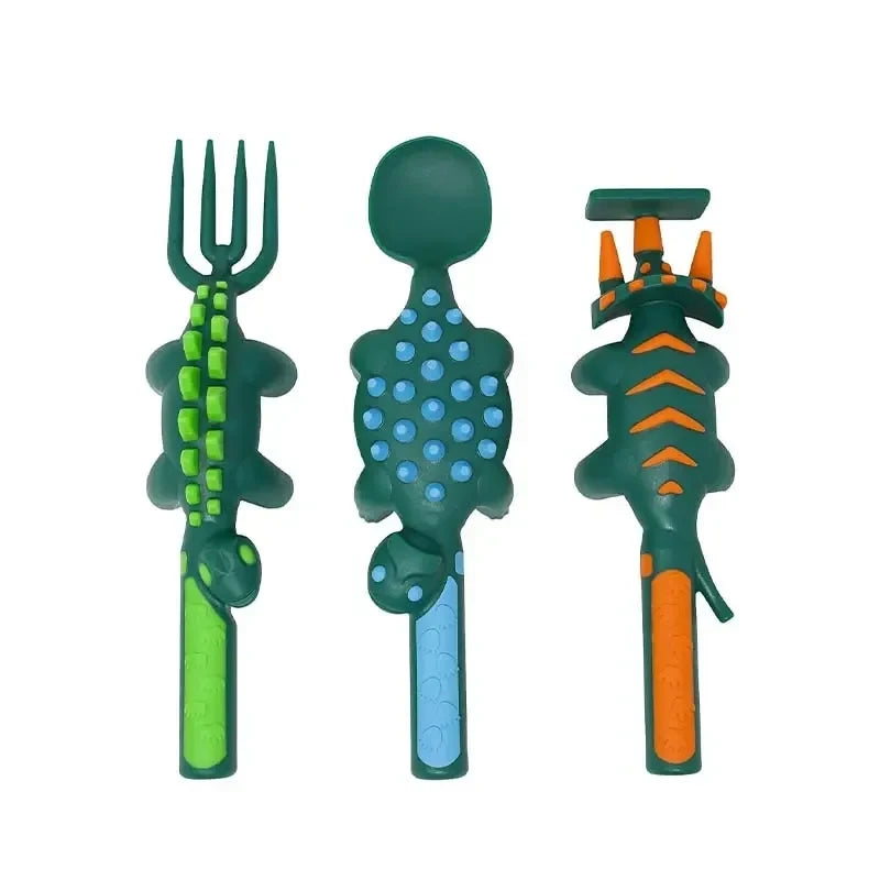 Conjunto de Talheres Dinossauro Infantil