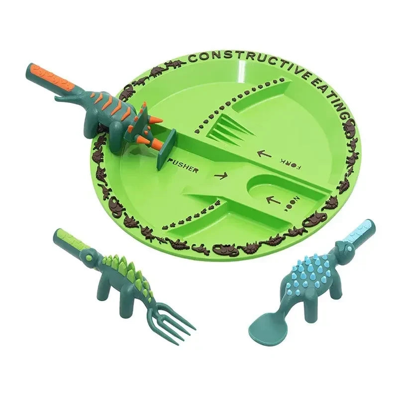 Conjunto de Talheres Dinossauro Infantil